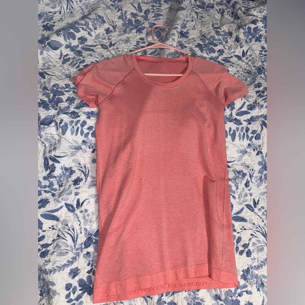 Lululemon Swiftly Tech Short Sleeve Dew Pink/Raspberry Cream